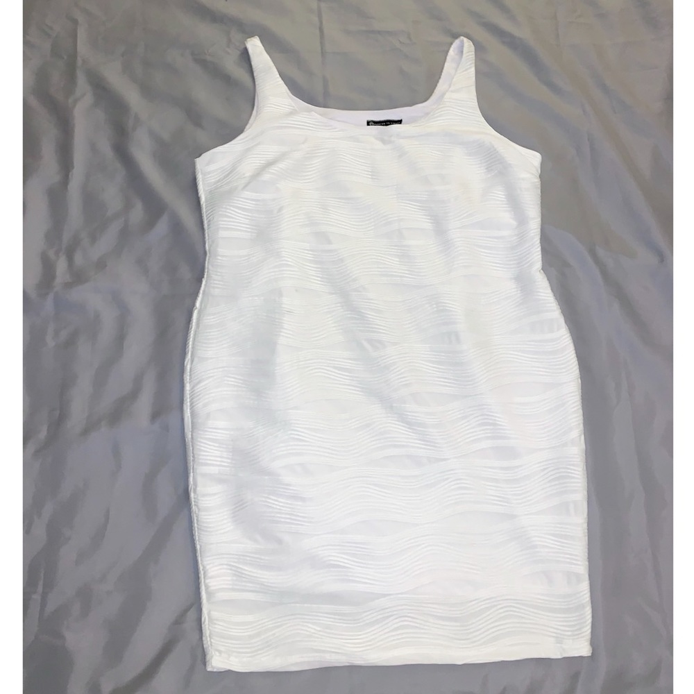 💜2 for $32 FTF Body-con dress (Plus size) [White]